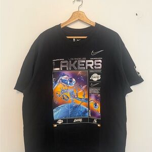 Nike Black Los Angeles Lakers Space Graphic Tee